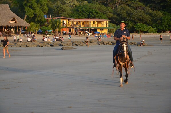 En la playa 