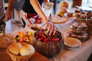 Daily buffet breakfast (EUR 8 per person)