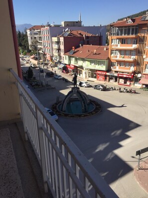 Blick vom Balkon