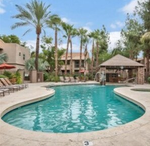 A heated pool