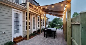 Outdoor dining - Modern cottage w/sauna, fire pit, outdoor dining, pool table, & sunroom (Coloma Charter Township)