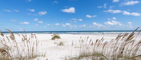 Am Strand, Liegestühle, Strandtücher