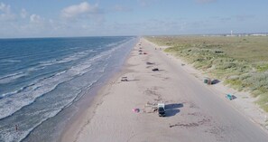 Beach nearby, sun loungers, beach towels