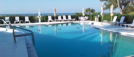 Una piscina riscaldata