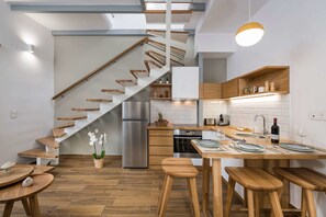 Evlimeni Suites (1st Floor) | Private kitchen