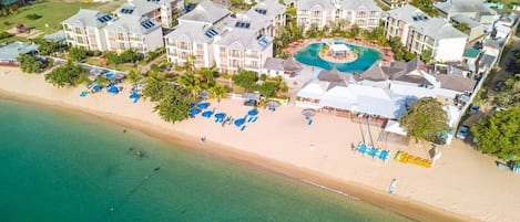 Sun loungers, beach towels