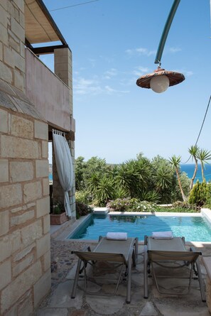 Villa, Private Pool, Sea View | Beach/ocean view - Pantanassa Villas (Chania)