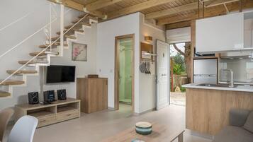 Villa, 1 Bedroom, Private Pool | Living area | Flat-screen TV