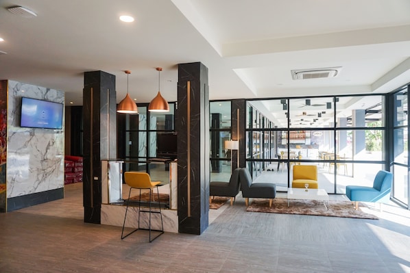Sala de estar en el lobby
