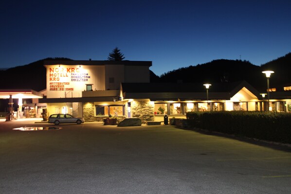 Front of property – evening/night