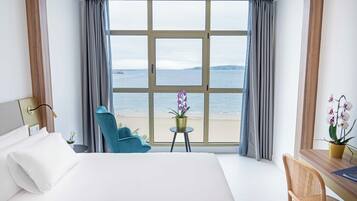 Vue sur la plage/lâocĂ©an