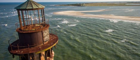 Vlak bij het strand