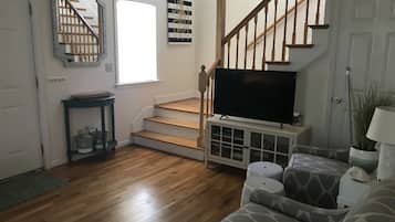 Smart TV, video games, DVD player, books