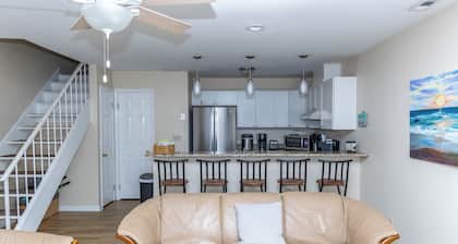 Salty Sandcastle - a family-sized condo just blocks from the beach