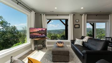 智能電視、壁爐、DVD 播放機、影像庫