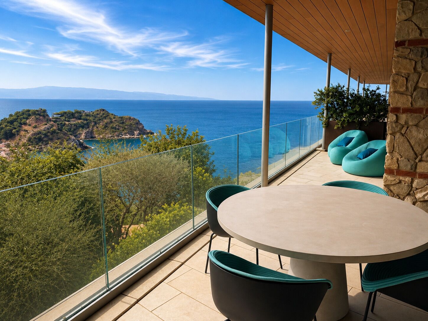 Classic Apartment, Terrace, Sea View | View from room
