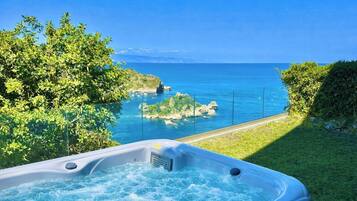 Leilighet – panorama, spabadekar, sjøutsikt | Terrasse/patio