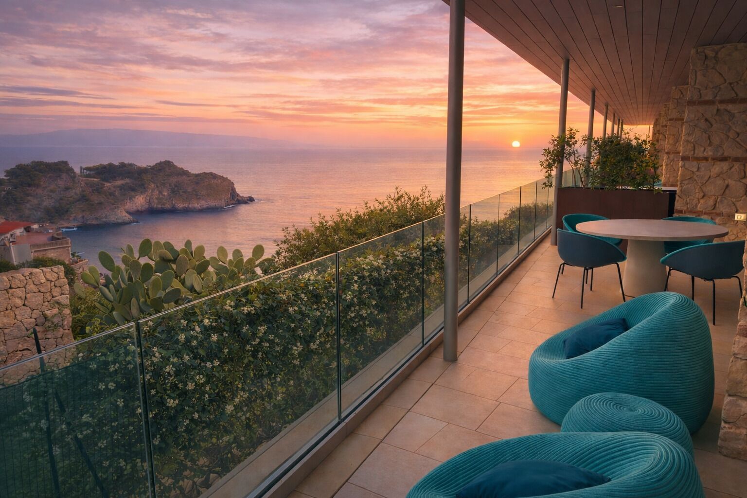 Apartamento Confort, terraza, vistas al mar | Terraza o patio