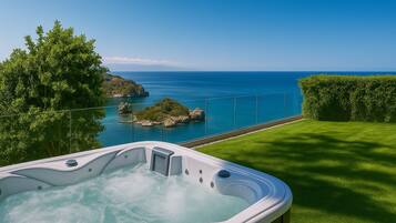 Departamento panorámico, hidromasaje, vista al mar | Terraza o patio