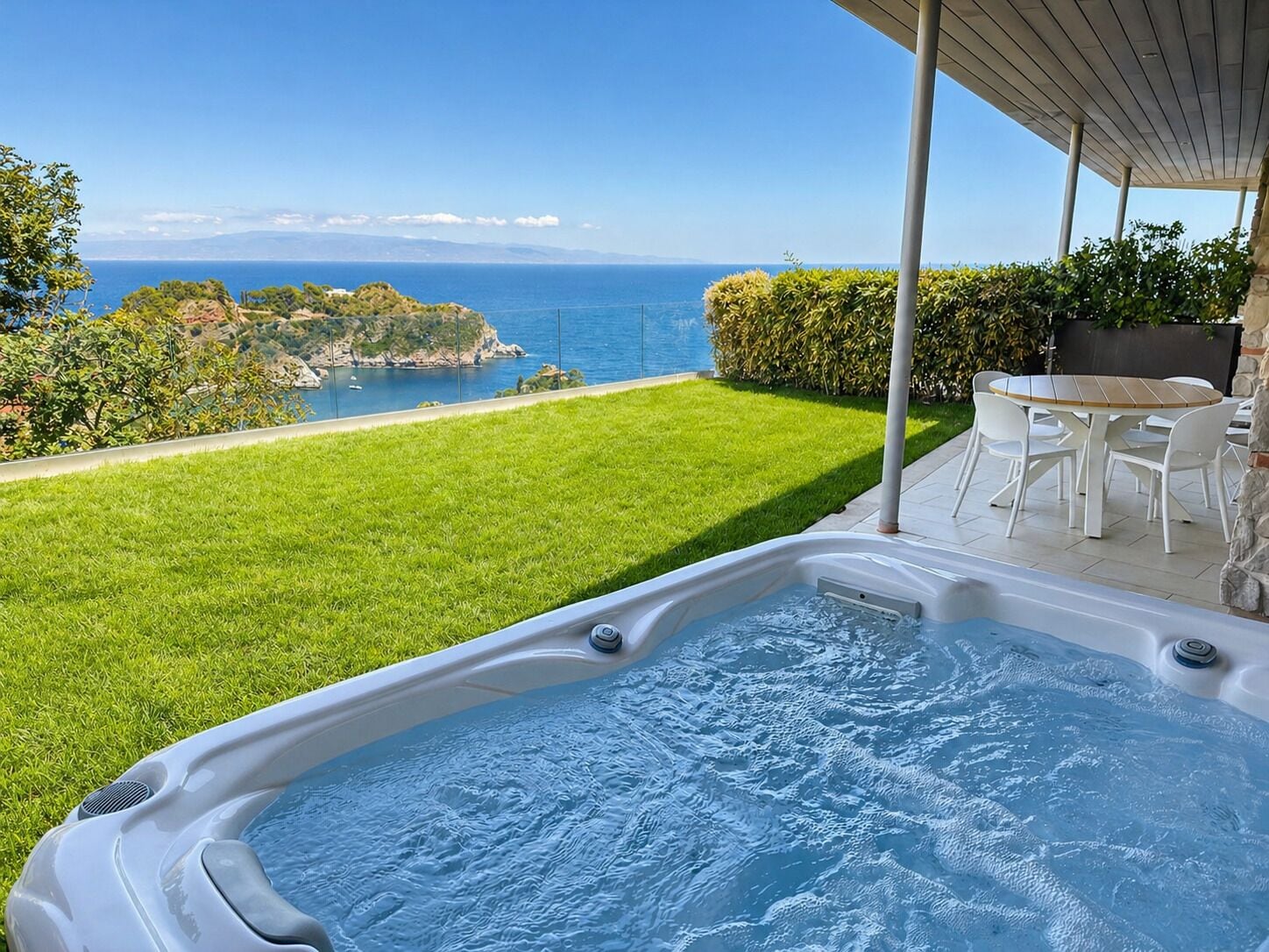 全景公寓, 热水浴缸, 海景 | 私人 SPA 浴缸