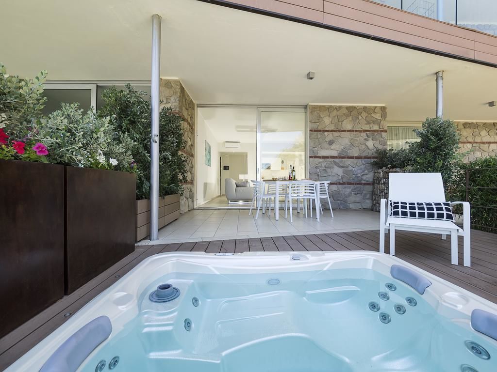 华丽公寓, 热水浴缸, 海景 | 露台