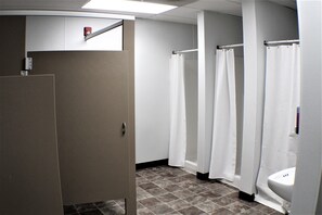 Dusche, Seife, Toilettenpapier