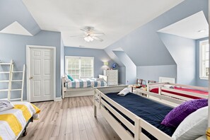 8 bedrooms, iron/ironing board, travel crib, WiFi
