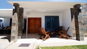 Exclusive House, 3 Bedrooms, Pool Access, Courtyard Area | Terrace/patio - Modern House Pool AC WiFi (Santiago de los Caballeros)