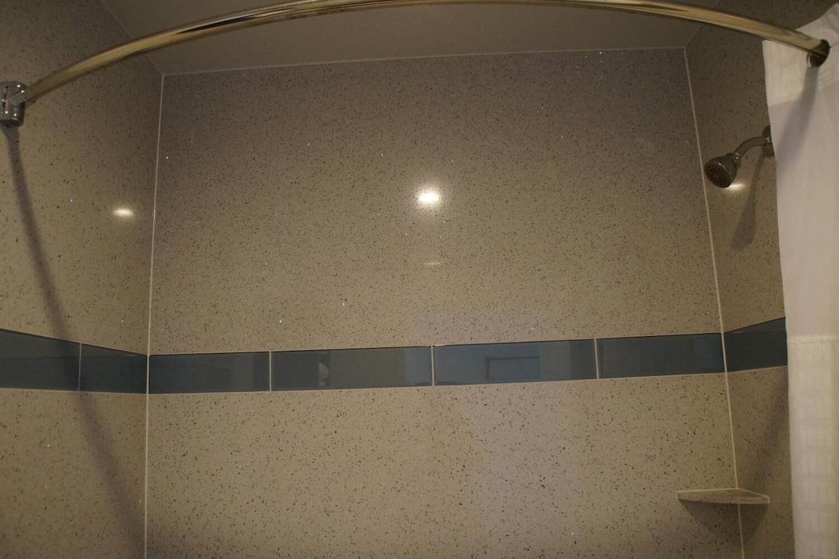 free toiletries, hair dryer, towels