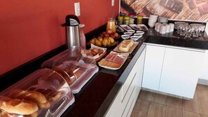 Free daily buffet breakfast