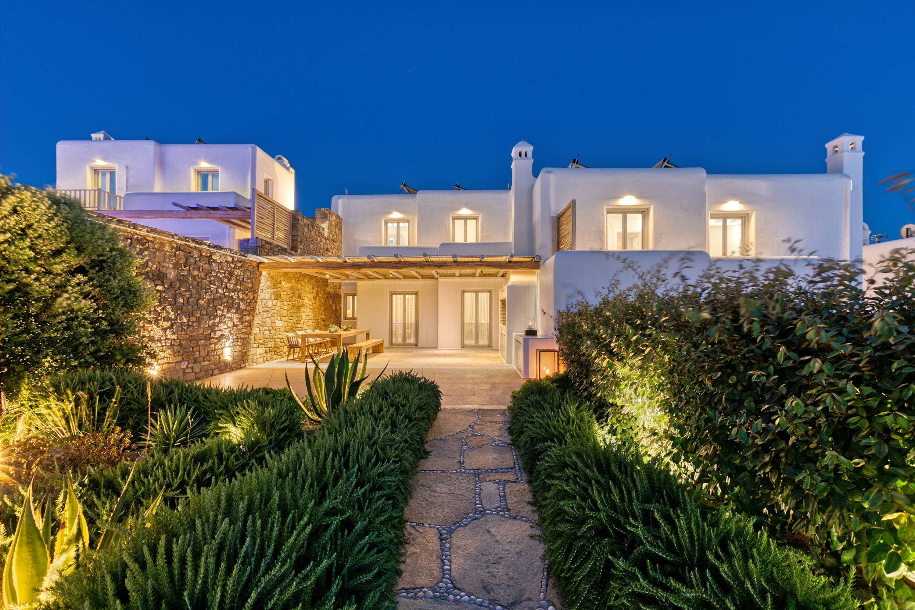 Front of property - evening/night