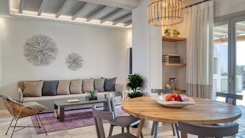 Sea View 4 Bedroom Villa Outdoor Hot Tub | M Two | Living area | Flat-screen TV, iPad, Netflix, DVD player