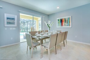 Villa, Multiple Beds | In-room dining