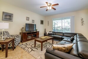 Villa, 6 Bedrooms | Living area - Paradise Palms - 8949 Cuban Palm Road (Kissimmee)