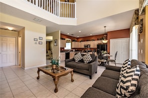 Villa, Multiple Beds | Living area - Emerald Island Resort - 8506 La Isla Drive (Kissimmee)