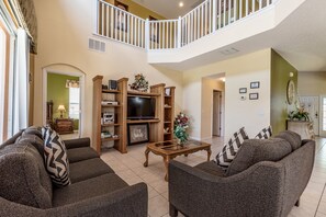 Villa, Multiple Beds | Living area - Emerald Island Resort - 8506 La Isla Drive (Kissimmee)