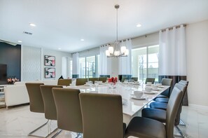 Villa, Multiple Beds | In-room dining