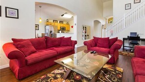 Villa, 5 Bedrooms | Living area - Emerald Island Resort - 2710 Fiesta Key Drive (Kissimmee)