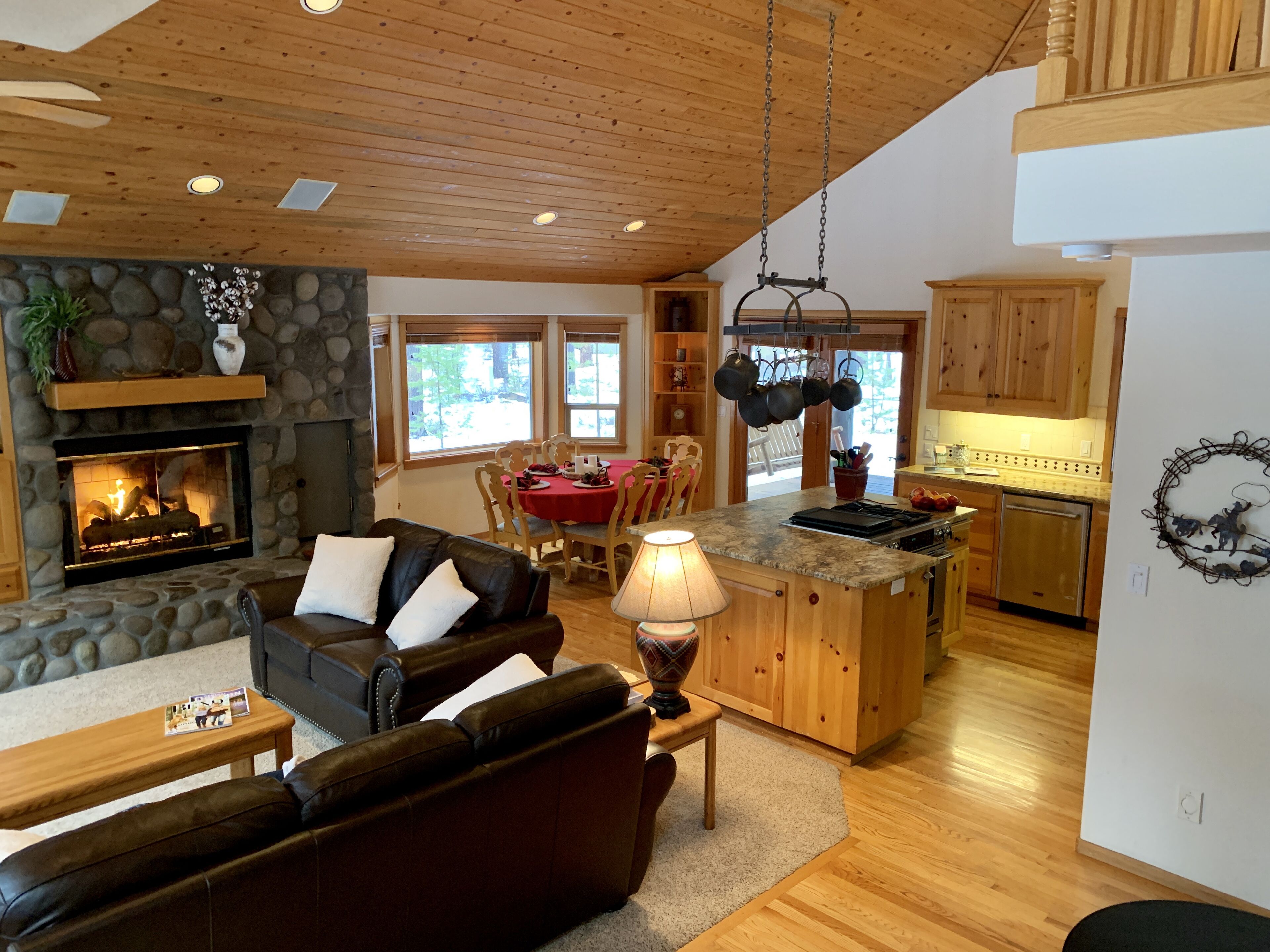 TV, fireplace, DVD player, table football