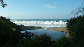 En la playa