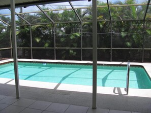A heated pool