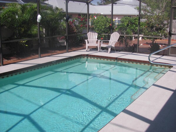 A heated pool