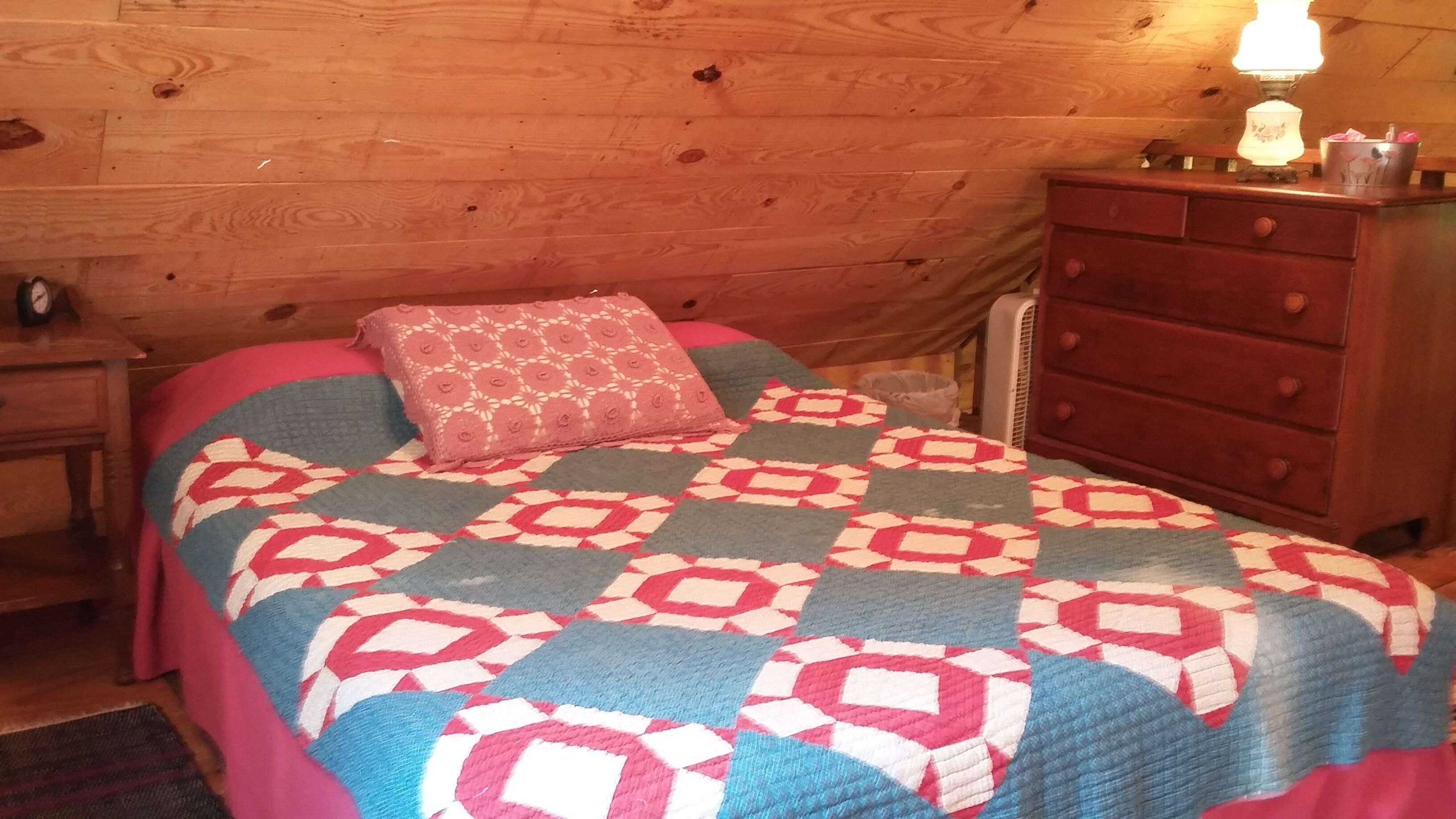 1 bedroom, desk, iron/ironing board, travel crib