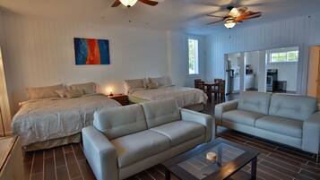 1 bedroom, iron/ironing board, Internet, bed sheets