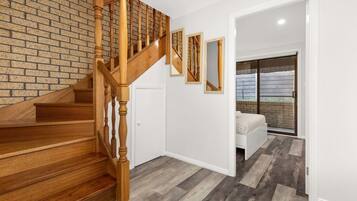 2 bedrooms, iron/ironing board, travel cot, bed sheets