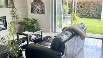 Smart TV, fireplace, Netflix, streaming services