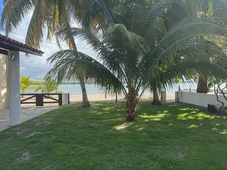 Property grounds. house with 3 rooms inside the beach