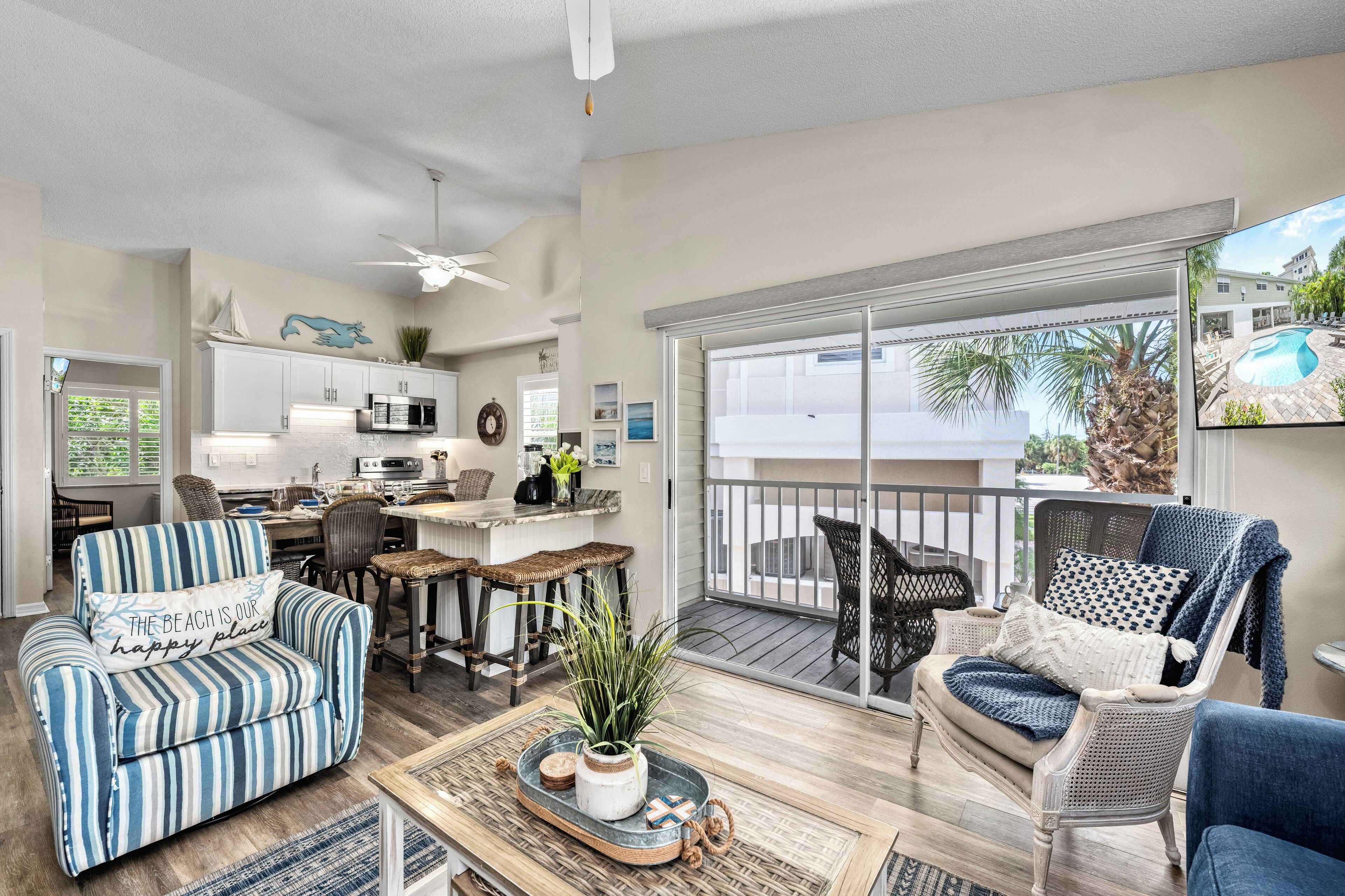 Télévision, table de tennis de table