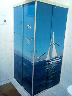 Shower, toilet paper
