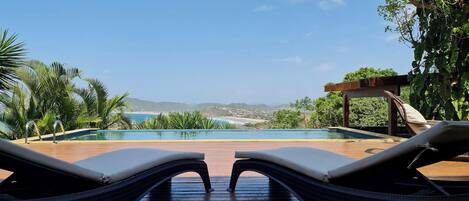 Outdoor pool, an infinity pool